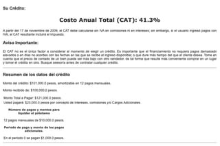 Calculadora de CAT— Resultado.