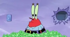 Don Cangrejo, con tanto dinero que no sabe qué hacer